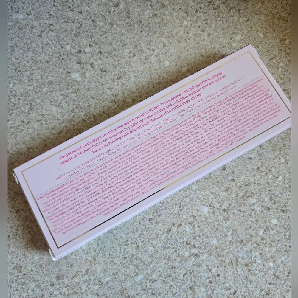 Too Faced Pinker Times Ahead eyeshadow palette NEW